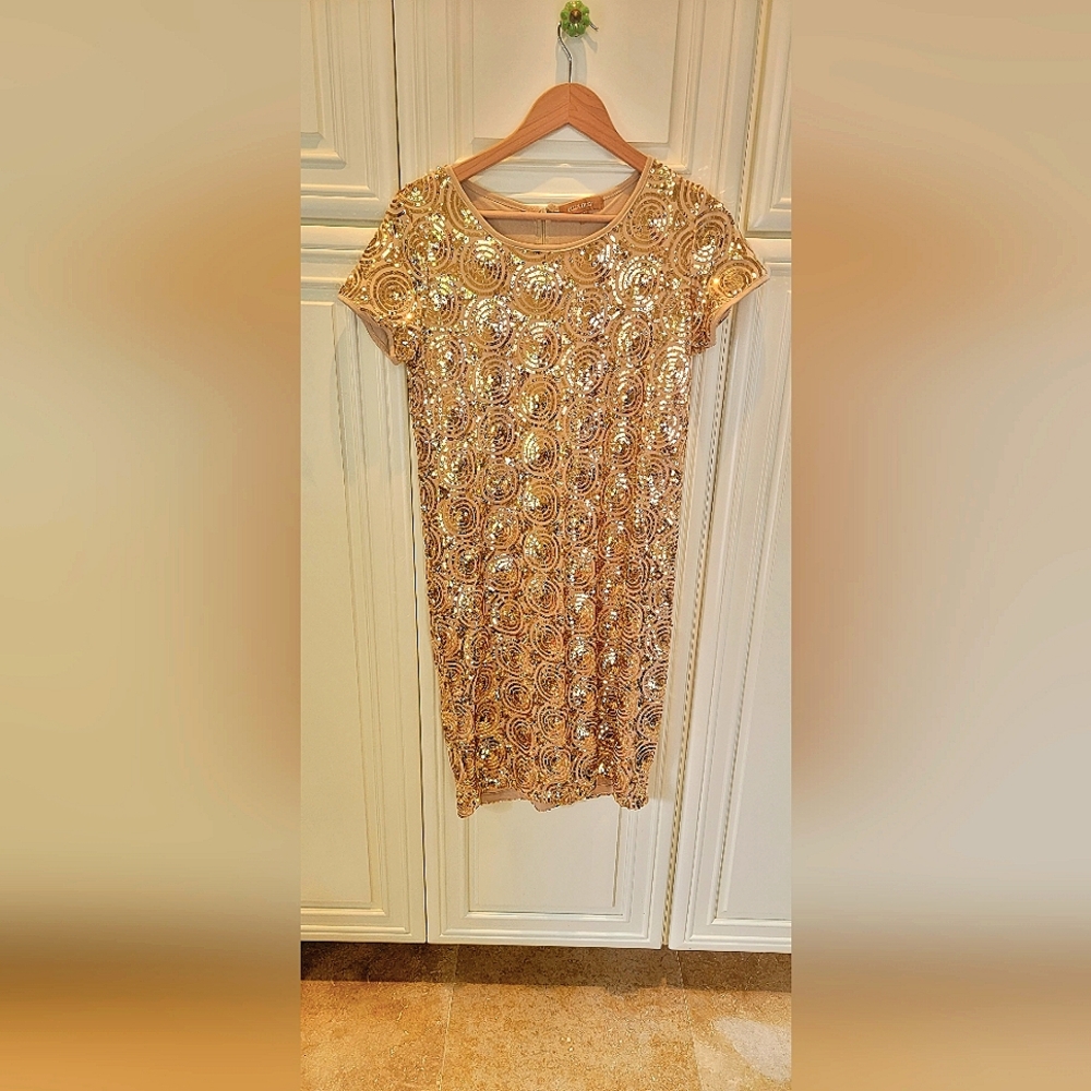 Ellen Tracy Sequined Cocktail Dress